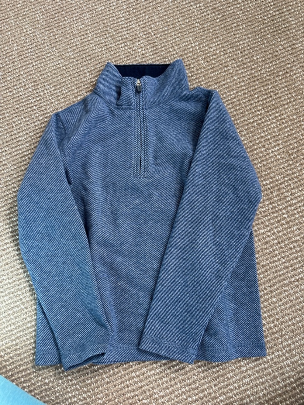 Boys JCrew Half-Zip Pullover Sweater - Blue